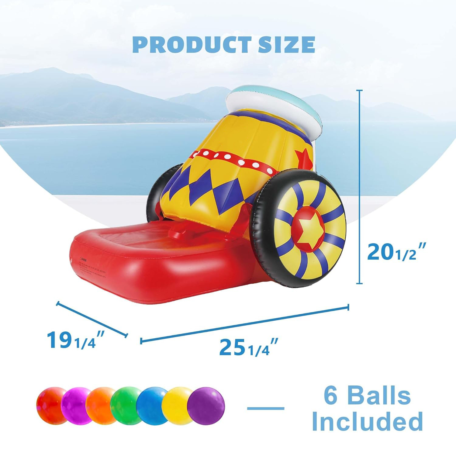 Inflatable Ball Launch Game – The Ultimate Pool Party Challenge