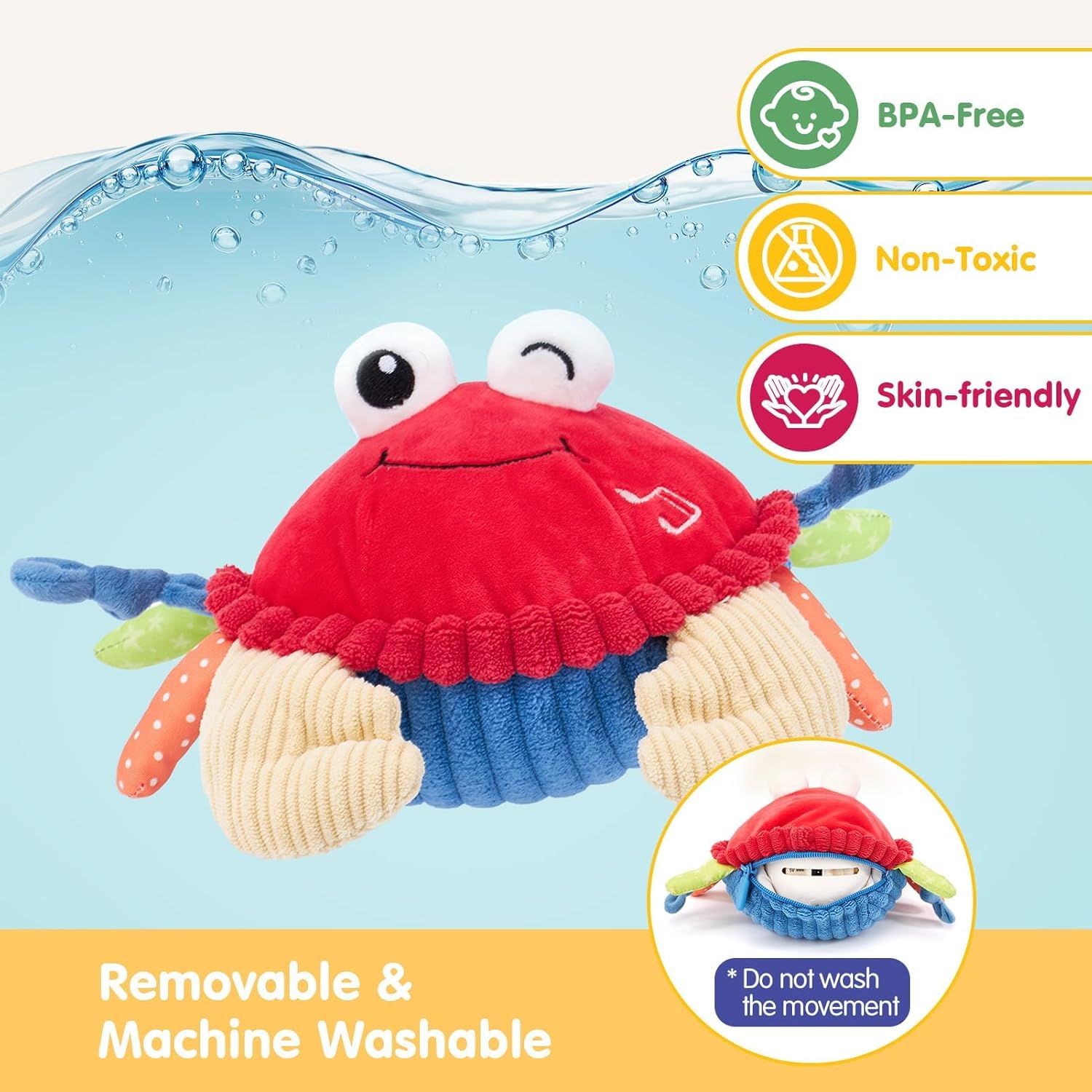 Baby Crawling Musical Dancing Crab Toy