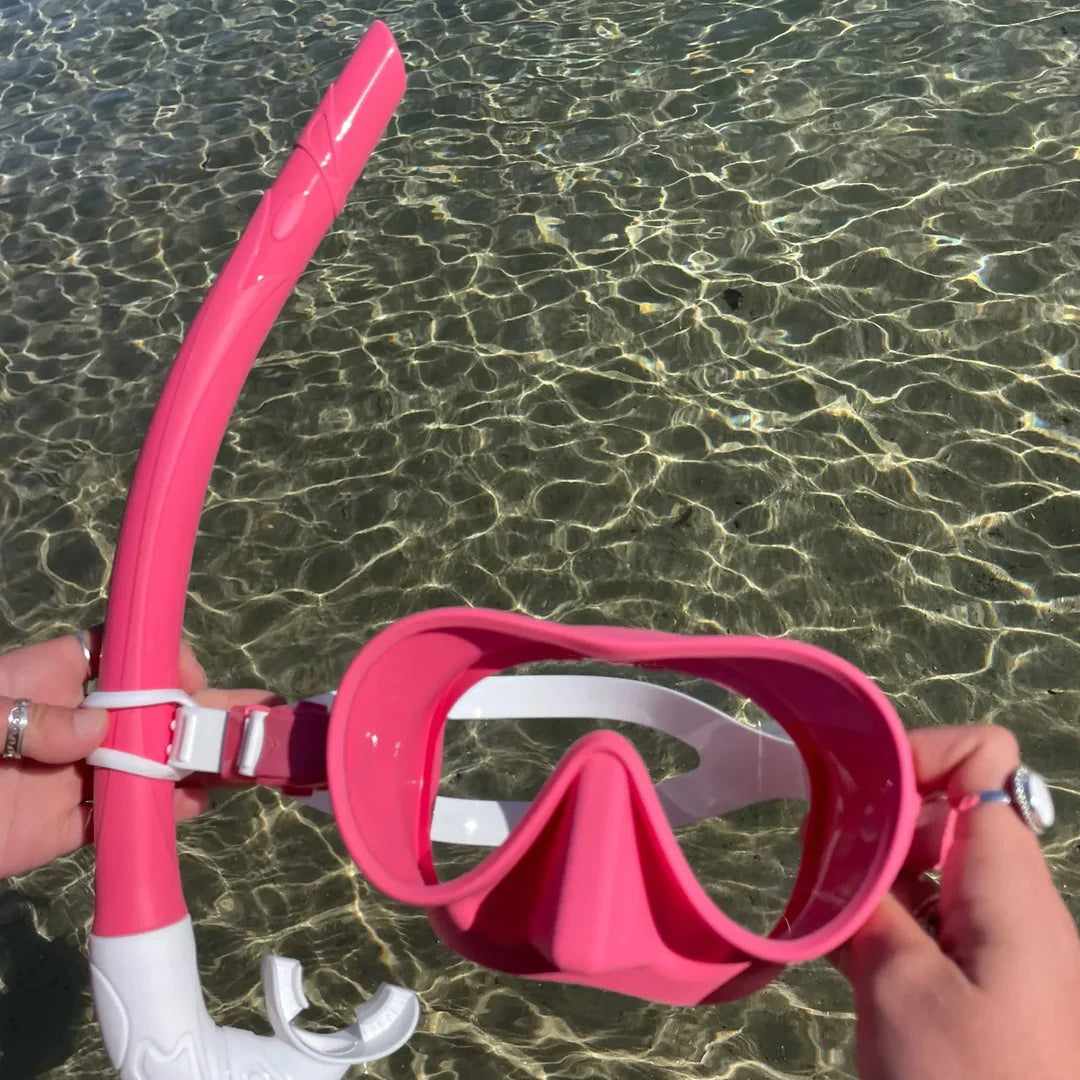 Swimming Mask & Snorkel Set – Stylish Two-Tone Snorkeling Gear