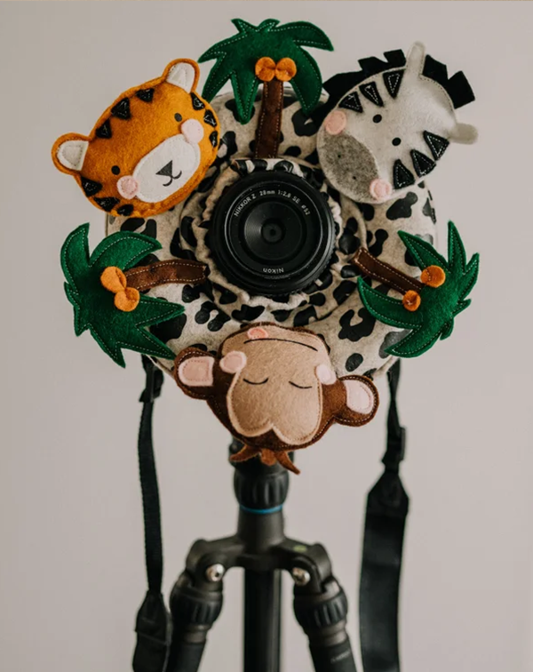 Camera lens protective case plush toy