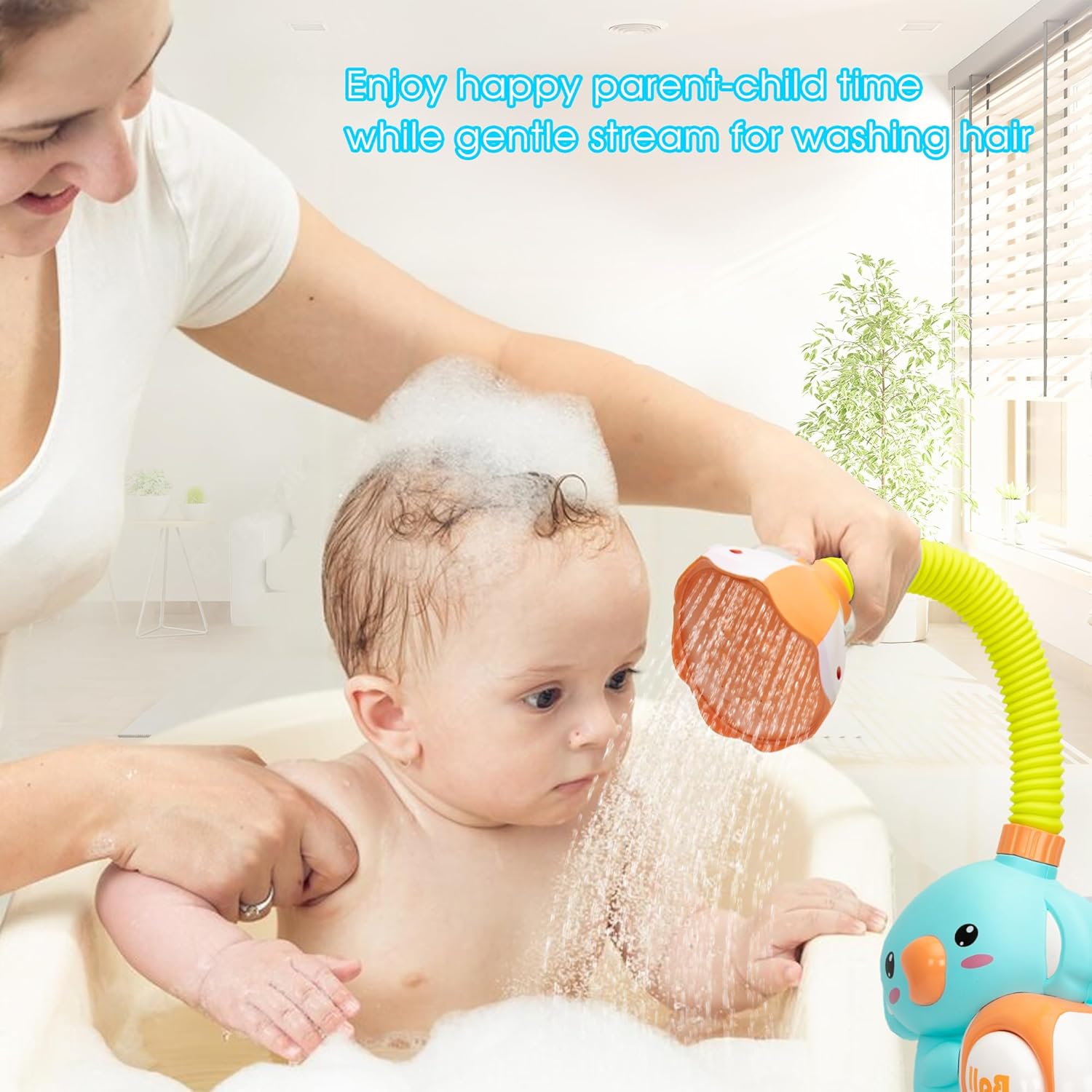 Baby Bath Toy – Automatic Shower Head with Water Pump, Fun Bath Time Toy for Toddlers