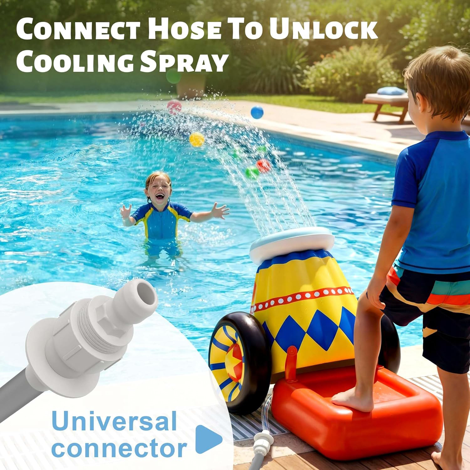 Inflatable Ball Launch Game – The Ultimate Pool Party Challenge