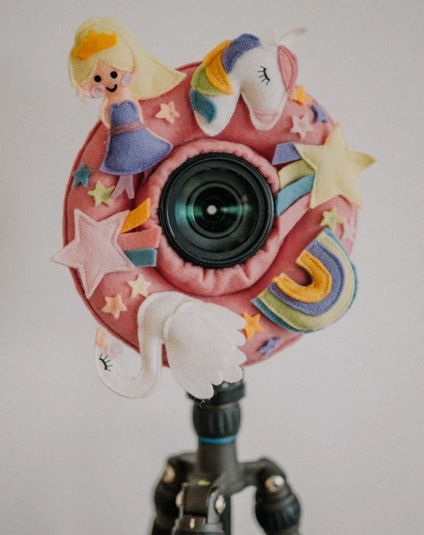 Camera lens protective case plush toy