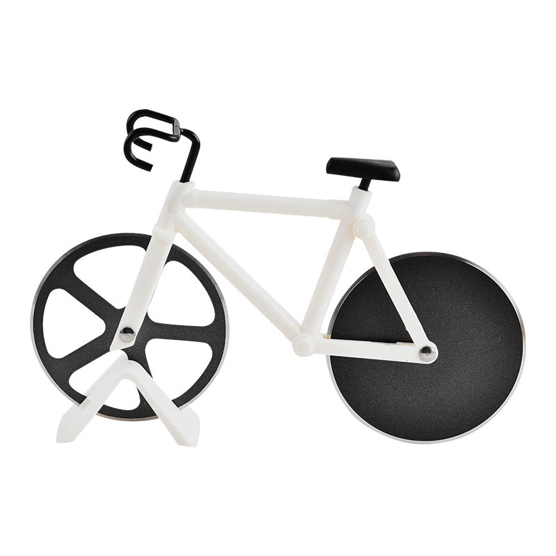 Bicycle-Shaped Pizza Cutter – Tour de Pizza Cutter with Display Stand – Exchange Gift