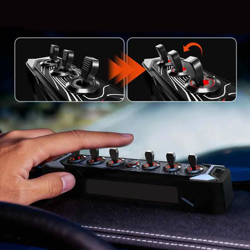 Wireless car toggle switch panel