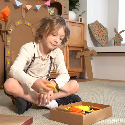 Cardboard Building Set – 401-Piece STEM Construction Kit for Kids