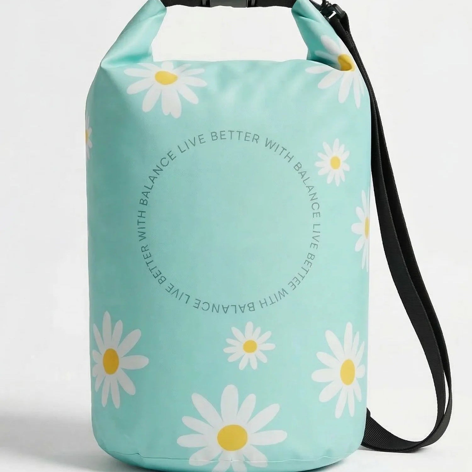 Waterproof Bag for Water Sports – Floral Pattern Roll-Top Dry Bag