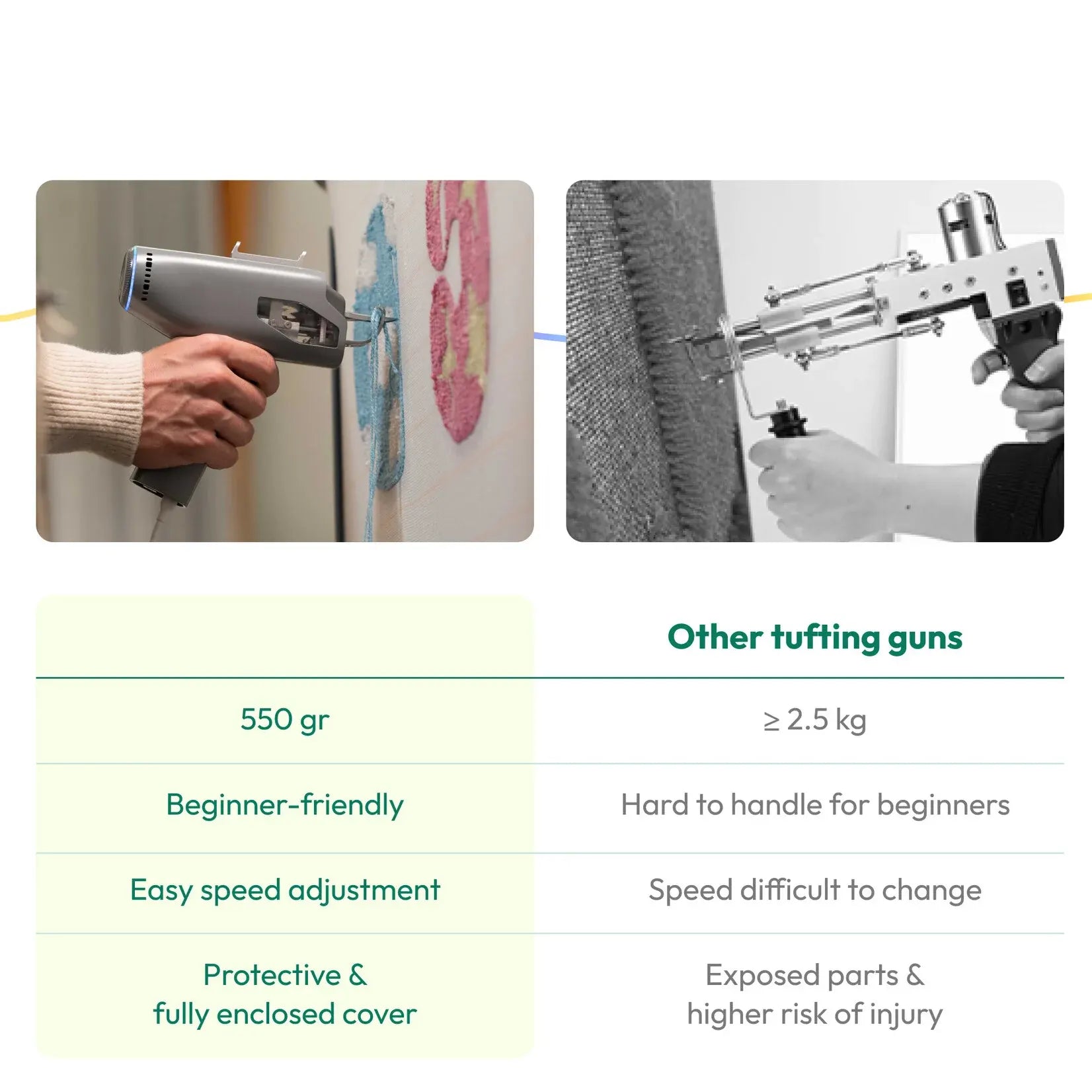 Tufting Gun – Lightweight Ergonomic Tool