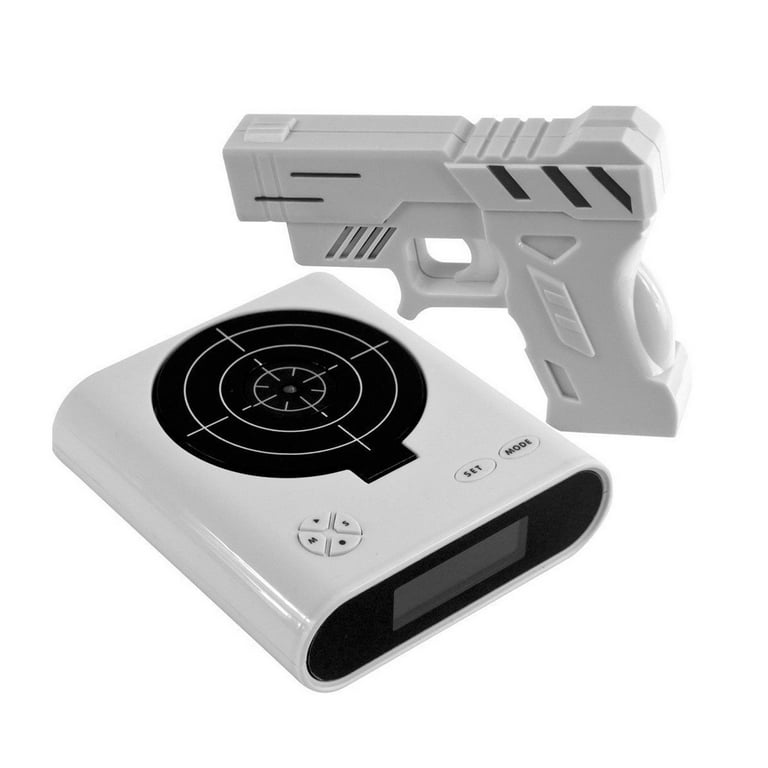 Shooting Alarm Clock – Battery Model Target Practice Wake-Up Game