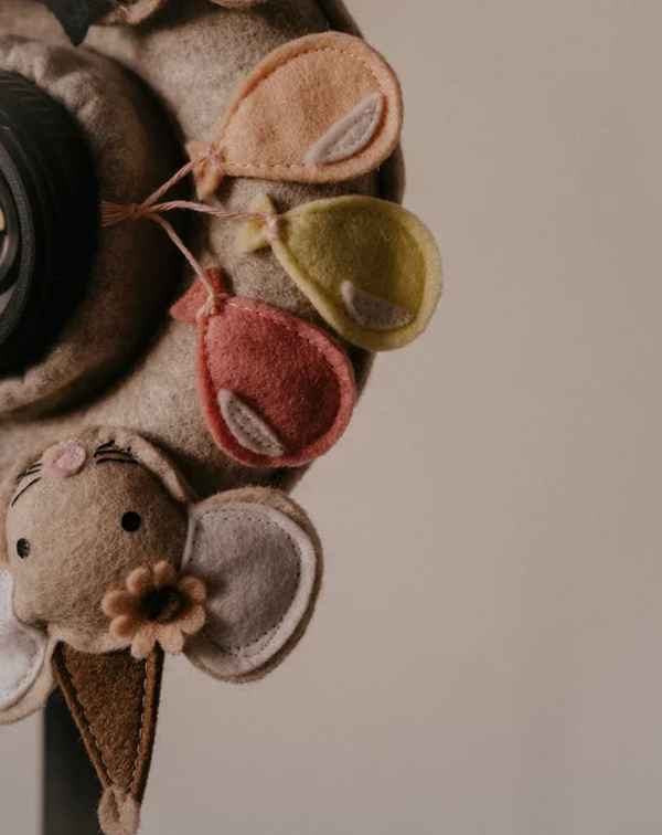Camera lens protective case plush toy