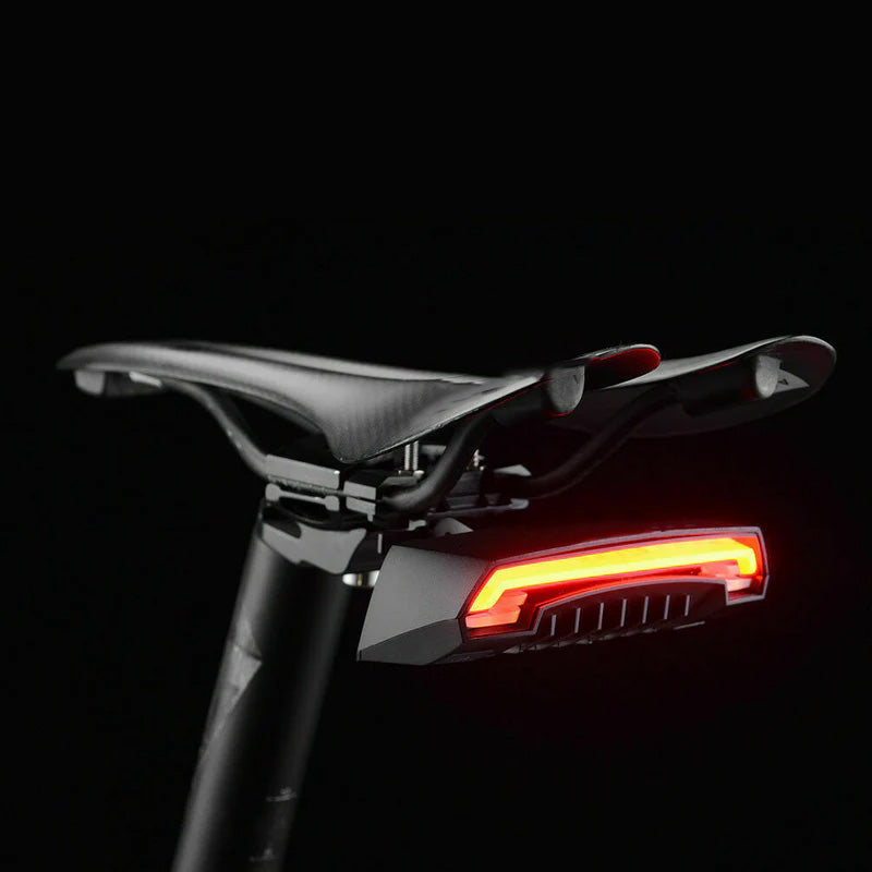 Smart Bike Tail Light with Remote Turn Signals & Laser