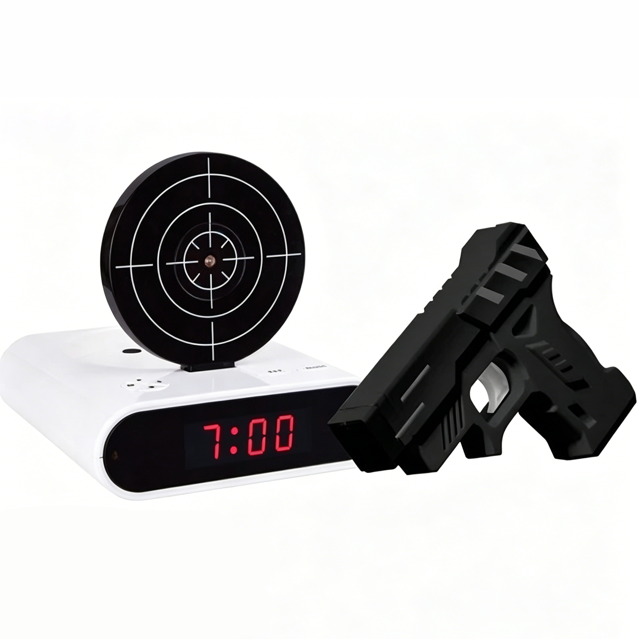 Shooting Alarm Clock – Battery Model Target Practice Wake-Up Game