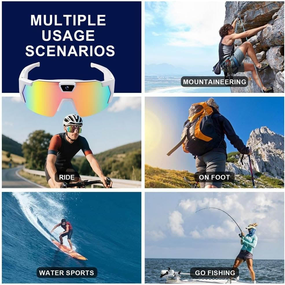 POV Sunglasses – Hands-Free HD Recording Camera Glasses