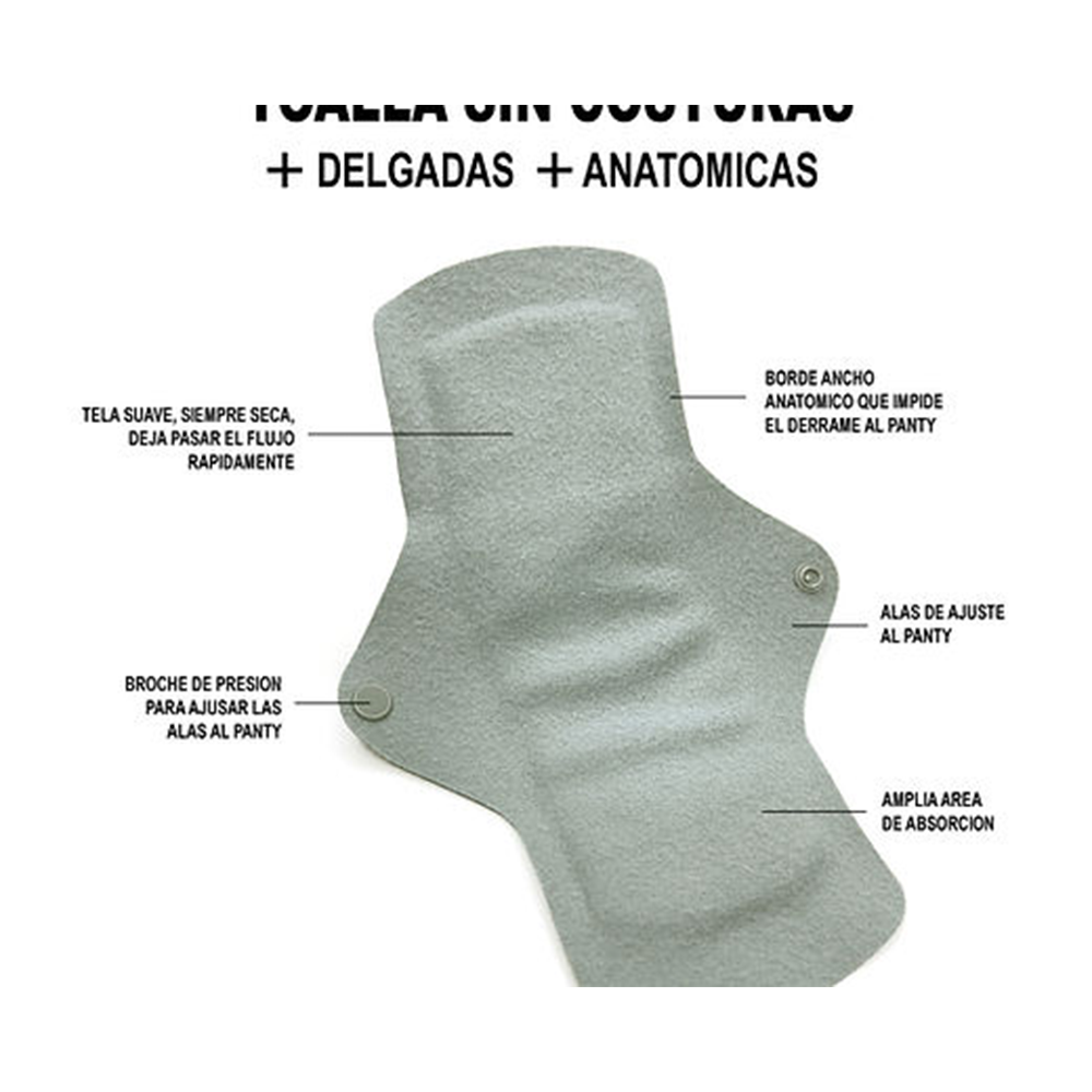 Single-color light flow sanitary pad set + storage bag