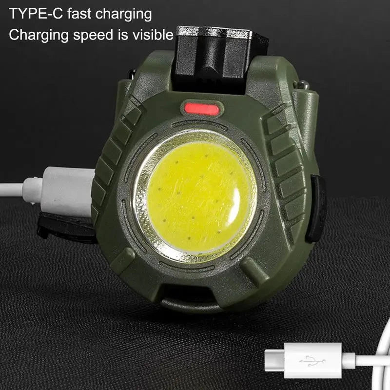 Portable Cap Clip Light – 180° Adjustable Beam Outdoor Mini Work Light