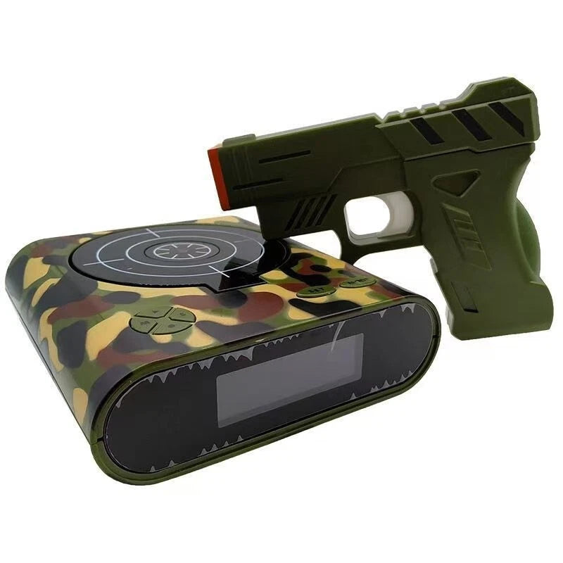 Shooting Alarm Clock – Battery Model Target Practice Wake-Up Game