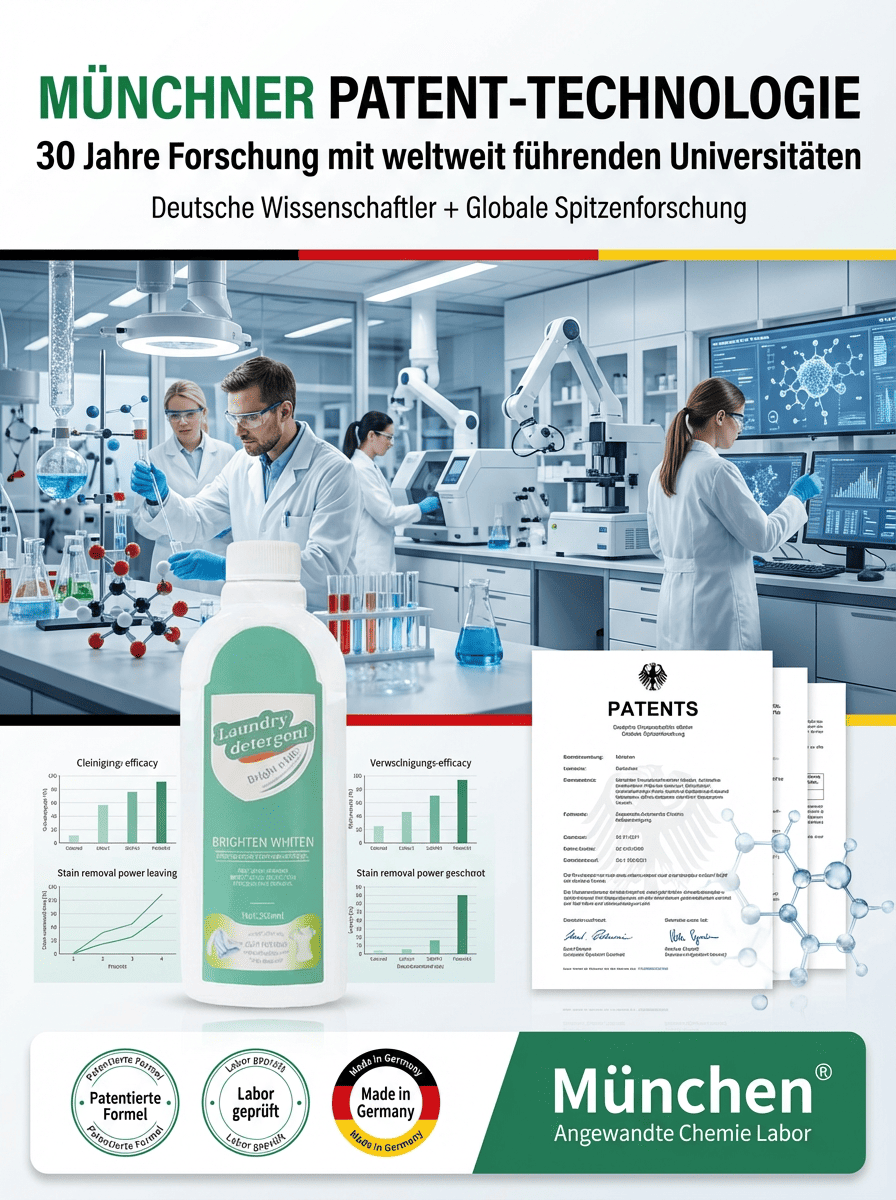 【Dermatest zertifiziert】Kraftvolles Waschmittel zur Aufhellung | Fleckenentfernung in 3s | Farbauffrischung 👕🌿