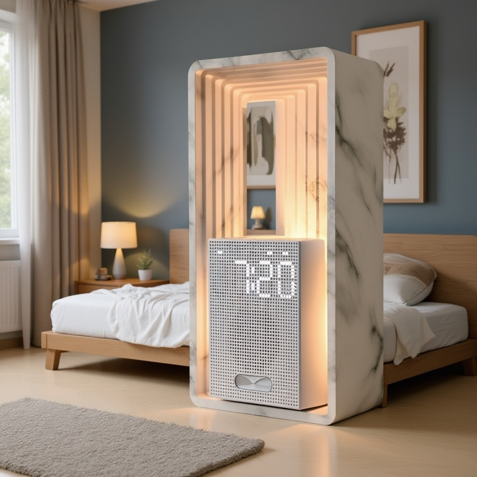 Benutzer stellt den Sonnenaufgangs-Wecker ein