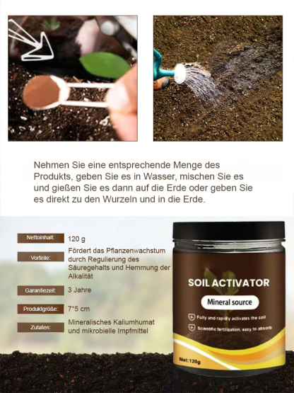 【1+1 GRATIS】Premium Garten Bodenaktivator | Löst Bodenverdichtung | 7 Tage Pflanzen-Rettung | 100% Bio und Haustierfreundlich 🌱💧