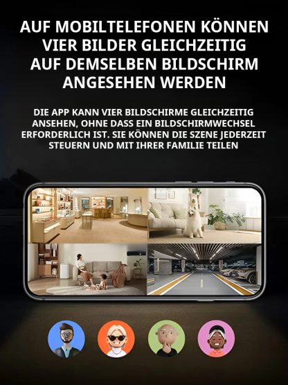 Magnetische 4K HD-Überwachungskamera ohne Bohren | Kein Abo | Ohne Stromkabel oder WLAN nutzbar | AES-256 Datenverschlüsselung 🛡️📸