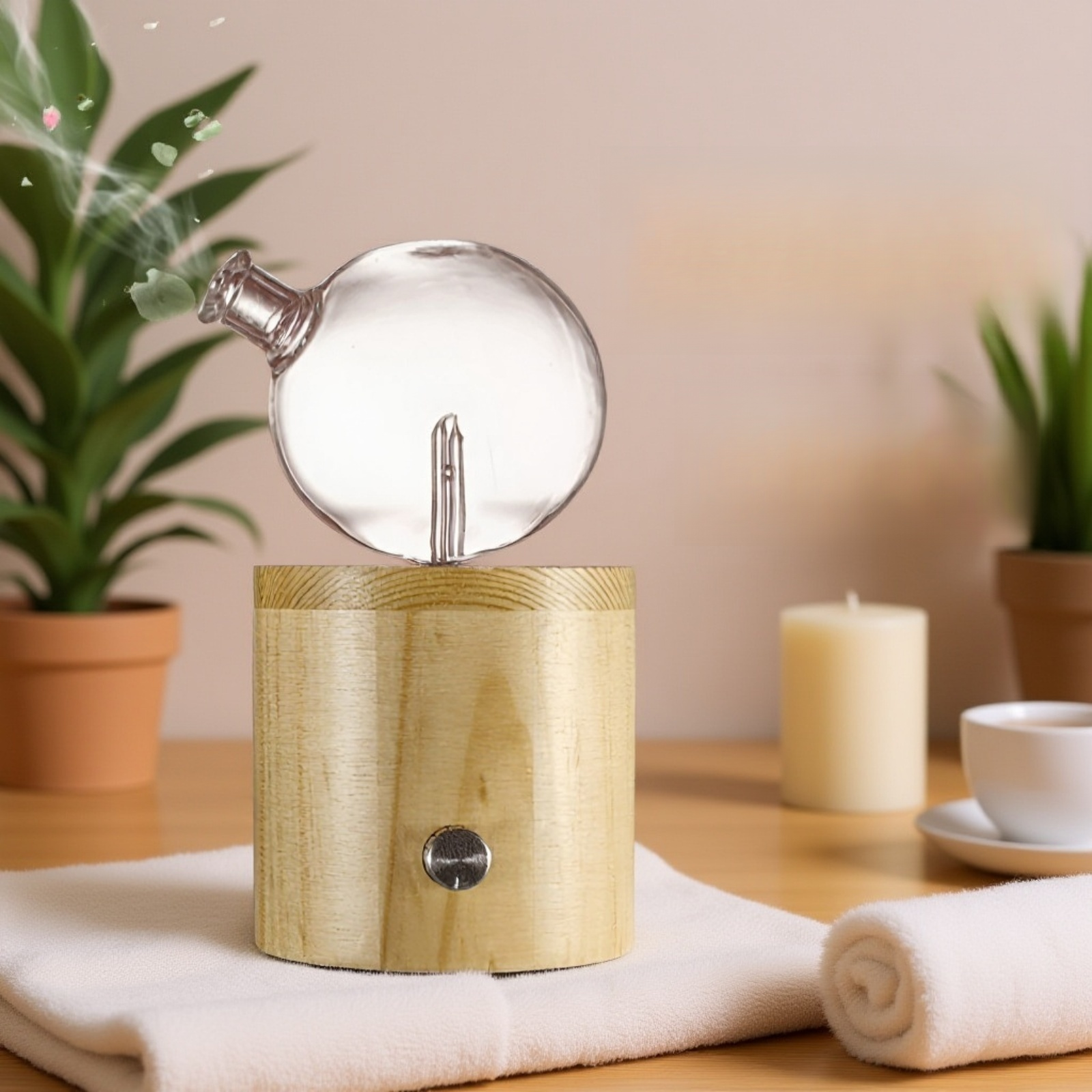 Aromadiffusor aus Massivholz ohne Wasser und ätherischen Ölen