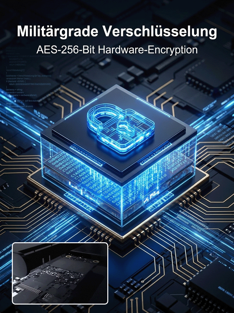 [Inkl. 10 Jahre Garantie] 32TB Tragbare Enterprise SSD |3050 MB/s High-Speed 🚀 | IP54 wasser- und sturzfest | Universell kompatibel | DSGVO-konform 🛡️