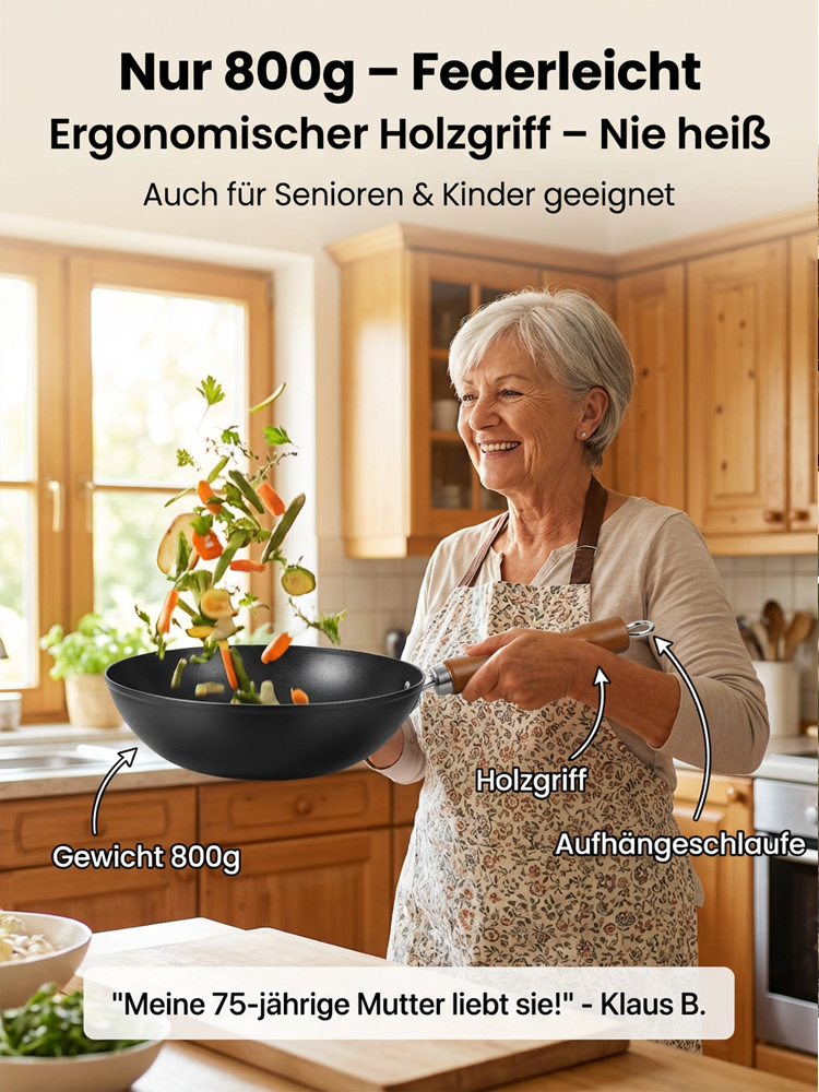 【 LFGB-Zertifiziert】Nanbu Tekki Japanische handgeschmiedete Eisenpfanne | 100% PFAS-frei | Natürliche Antihaftwirkung |Eisenanreicherung | Rostfrei und kratzfest 🍳