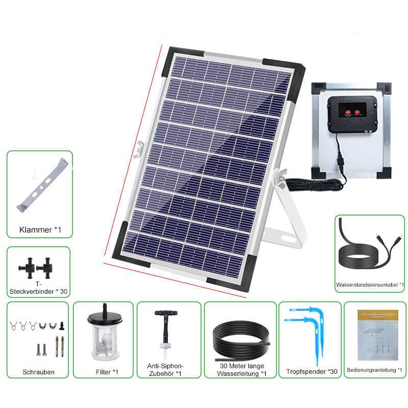 [spoga+gafa Empfehlung] Vollautomatisches Solar-Bewässerungssystem 🪴 | Ohne Wasserhahn oder Strom | 70% Wasserersparnis | Für Balkon und Garten ☀️