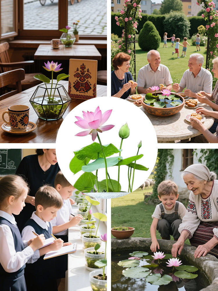  [Magischer Glücks-Lotus] Premium Hydrokultur Samen Set | Blüht in 15 Tagen ohne Erde | Winterhart bis -20°C | Natürlicher Raumduft | Luftreiniger fürs Haus 🌸✨