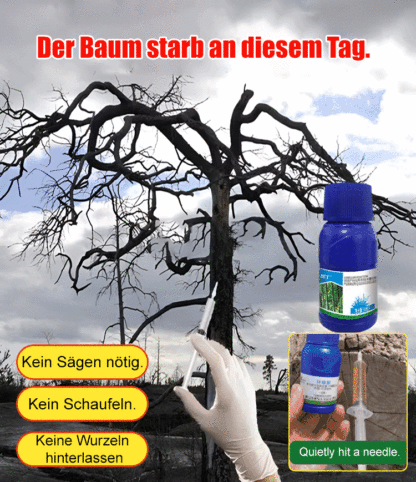  [Geld-zurück-Garantie] Profi-Wurzelvernichter Extra Stark 🌳 | Entfernt Bäume, Bambus und Unkraut | Bodenfreundlich | 24h Hocheffektiv | 1 Jahr Langzeitschutz