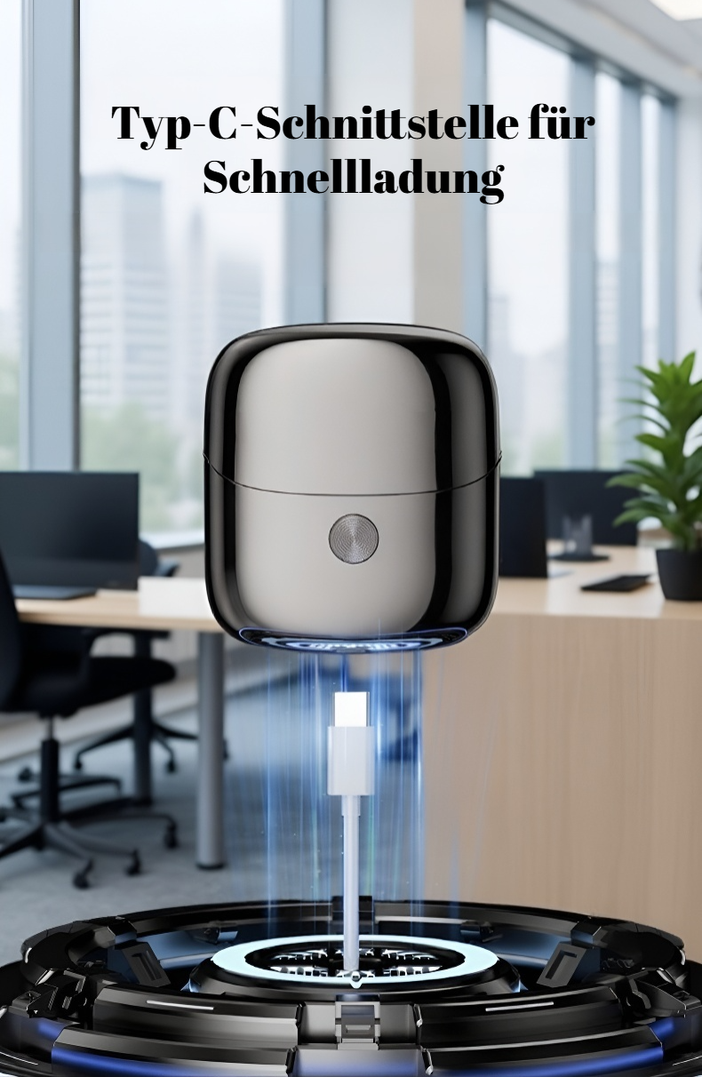 Ergonomischer Doppelkopf-Rasierer für unterwegs