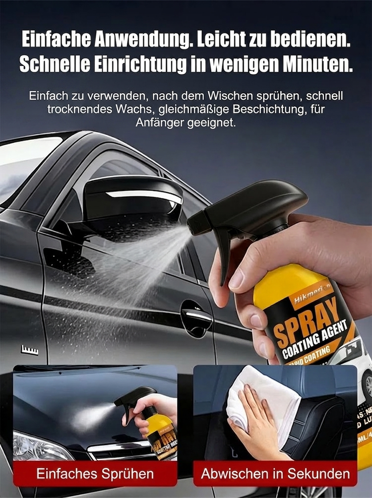 【TÜV/DEKRA Zertifiziert】Nano Auto Kratzer Entferner Spray | 3-in-1 Reparatur, Glanz & Versiegelung | Leasing-Retter 🛡️🚗