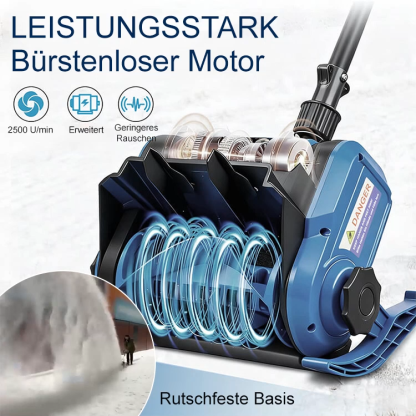 【TÜV-Zertifiziert】 Ultraleichte Hochleistungs-Akku-Schneefräse ❄️ | Einfahrt frei in 3 Min. | 12 Std. Laufzeit | Leises Design | 10 Jahre Garantie