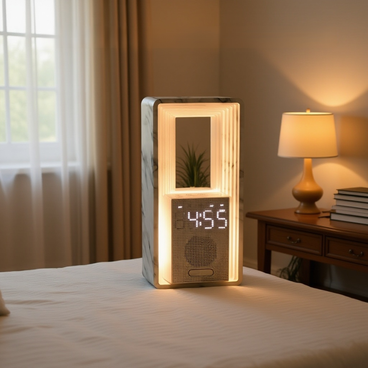 Detailansicht des Displays vom Lichtwecker