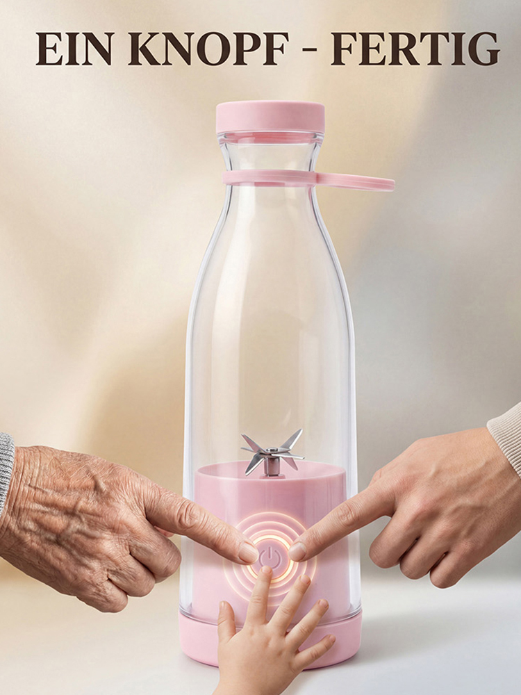 [Von zertifizierten Ernährungsberatern empfohlen] Elektrischer Mini-Mixer 🥤| 10 Sek. Schnellmixen | Samtige Textur 🍏