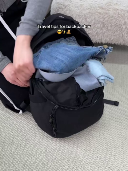 【Spart teure Gepäckgebühren】 Großer Handgepäck-Rucksack ohne Check-in | 180° Koffer-Öffnung | Auf 38L erweiterbar | Wasserfest, diebstahlsicher, schnittfest ✈️🎒