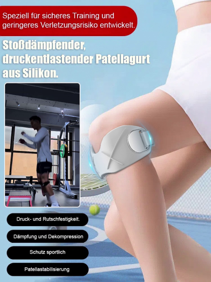 【Von Orthopäden empfohlen】 Premium Patellaband Kniebandage | Reduziert den Gelenkdruck | Rutschfest und atmungsaktiv 🦵🛡️