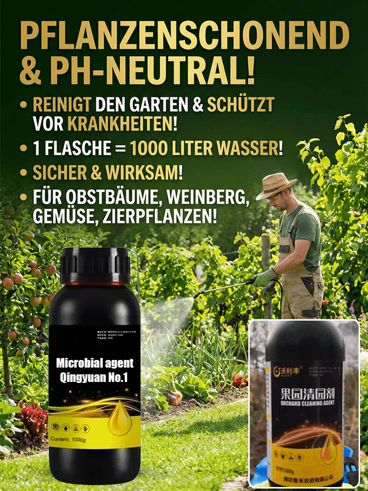 【1 Flasche = 1000L Ergiebigkeit】Profi-Gartenreiniger Konzentrat 1:1000 🌿 | Bienenfreundlich & Biologisch Abbaubar | 12 Monate Langzeitschutz 🛡️