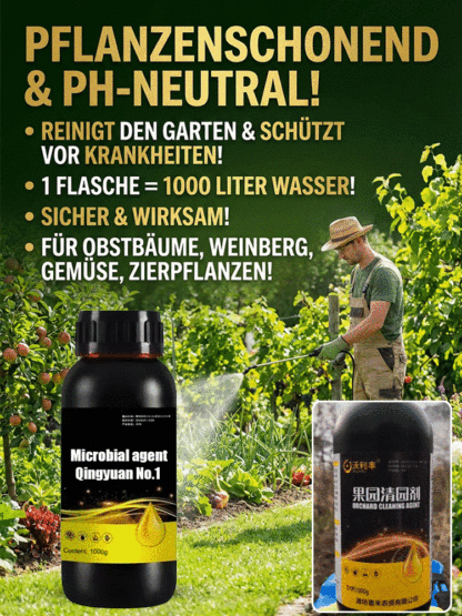 【1 Flasche = 1000L Ergiebigkeit】Profi-Gartenreiniger Konzentrat 1:1000 🌿 | Bienenfreundlich & Biologisch Abbaubar | 12 Monate Langzeitschutz 🛡️