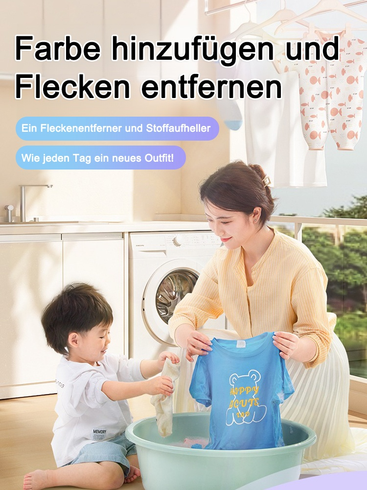 【Dermatest zertifiziert】Kraftvolles Waschmittel zur Aufhellung | Fleckenentfernung in 3s | Farbauffrischung 👕🌿