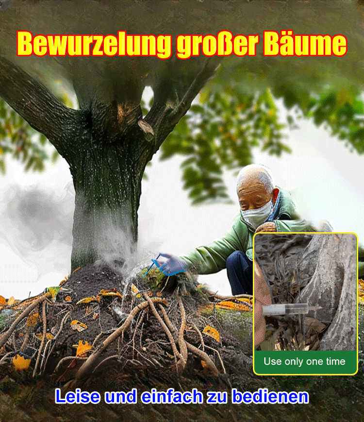  [Geld-zurück-Garantie] Profi-Wurzelvernichter Extra Stark 🌳 | Entfernt Bäume, Bambus und Unkraut | Bodenfreundlich | 24h Hocheffektiv | 1 Jahr Langzeitschutz