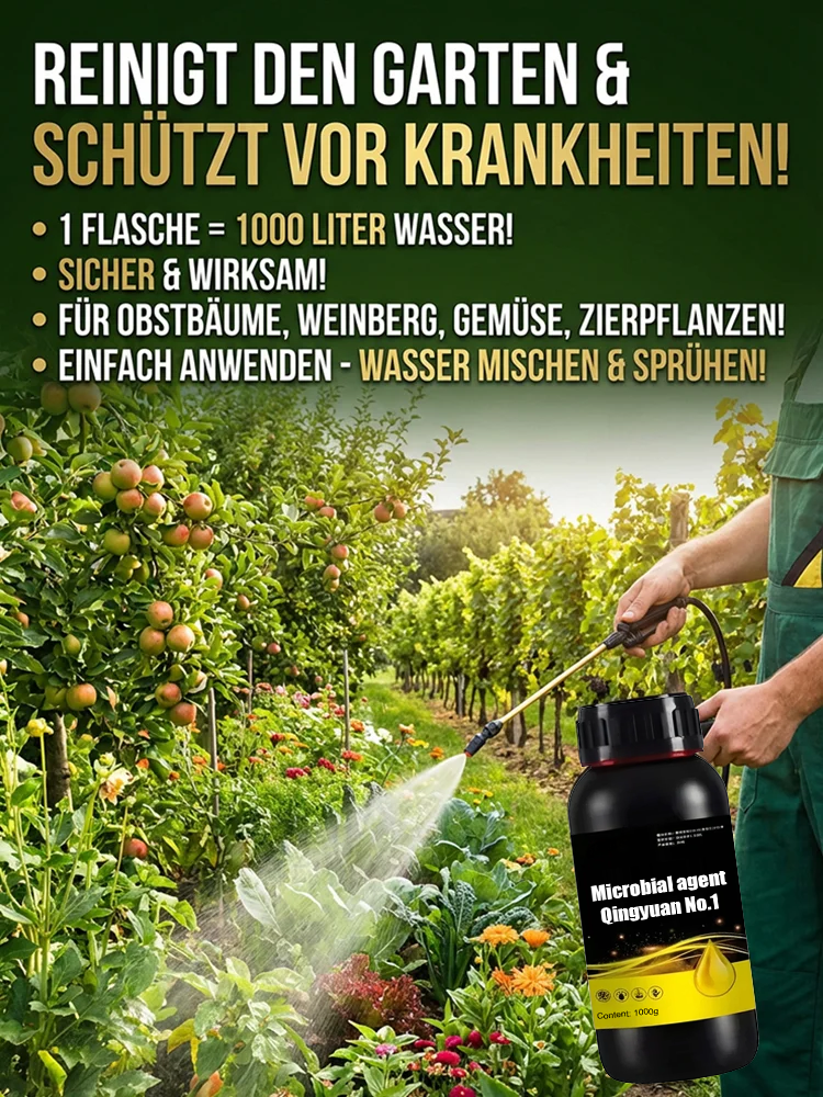 【1 Flasche = 1000L Ergiebigkeit】Profi-Gartenreiniger Konzentrat 1:1000 🌿 | Bienenfreundlich & Biologisch Abbaubar | 12 Monate Langzeitschutz 🛡️