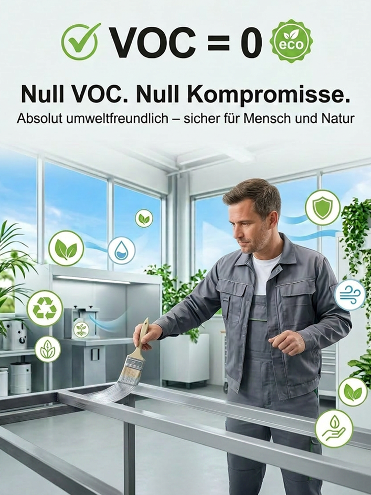 🏅 TÜV und Blauer Engel zertifiziert: Industrie-Metallfarbe | Kein Schleifen oder Grundieren | 2h schnelltrocknend | 30 Jahre haltbar | Umweltfreundlich 🎨