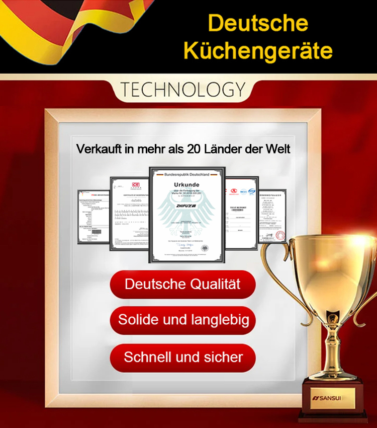 [CE/LFGB Zertifiziert] Premium Universalzerkleinerer 2L | 304 Edelstahl | 300W Kupfermotor | Zerkleinert in 6 Sekunden 🥩✨