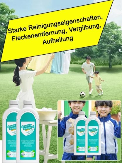 【Dermatest zertifiziert】Kraftvolles Waschmittel zur Aufhellung | Fleckenentfernung in 3s | Farbauffrischung 👕🌿