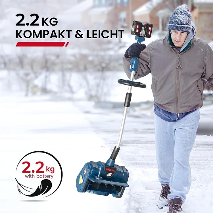 【TÜV-Zertifiziert】 Ultraleichte Hochleistungs-Akku-Schneefräse ❄️ | Einfahrt frei in 3 Min. | 12 Std. Laufzeit | Leises Design | 10 Jahre Garantie