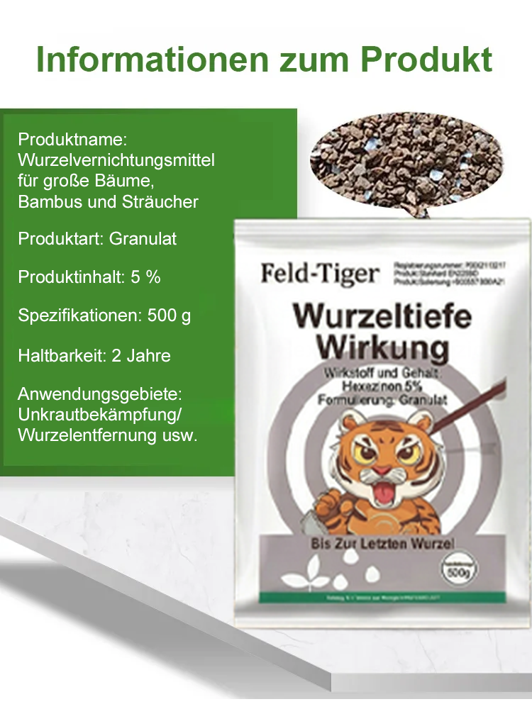 [Geld-zurück-Garantie] Profi-Wurzelvernichter Extra Stark 🌳 | Entfernt Bäume, Bambus und Unkraut | Bodenfreundlich | 24h Hocheffektiv | 1 Jahr Langzeitschutz