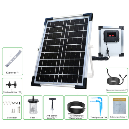 [spoga+gafa Empfehlung] Vollautomatisches Solar-Bewässerungssystem 🪴 | Ohne Wasserhahn oder Strom | 70% Wasserersparnis | Für Balkon und Garten ☀️