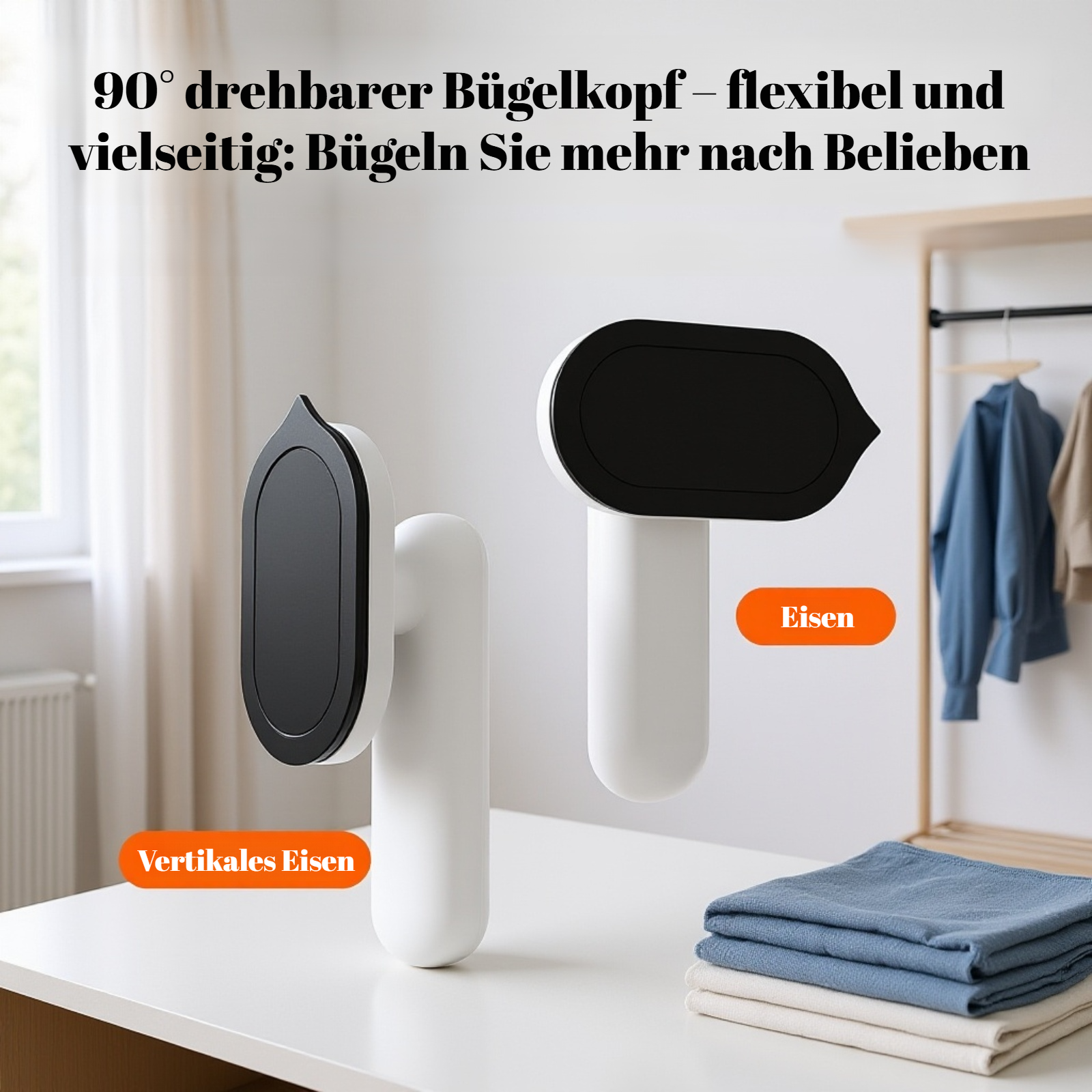 Tragbares Mini-Bügeleisen für unterwegs