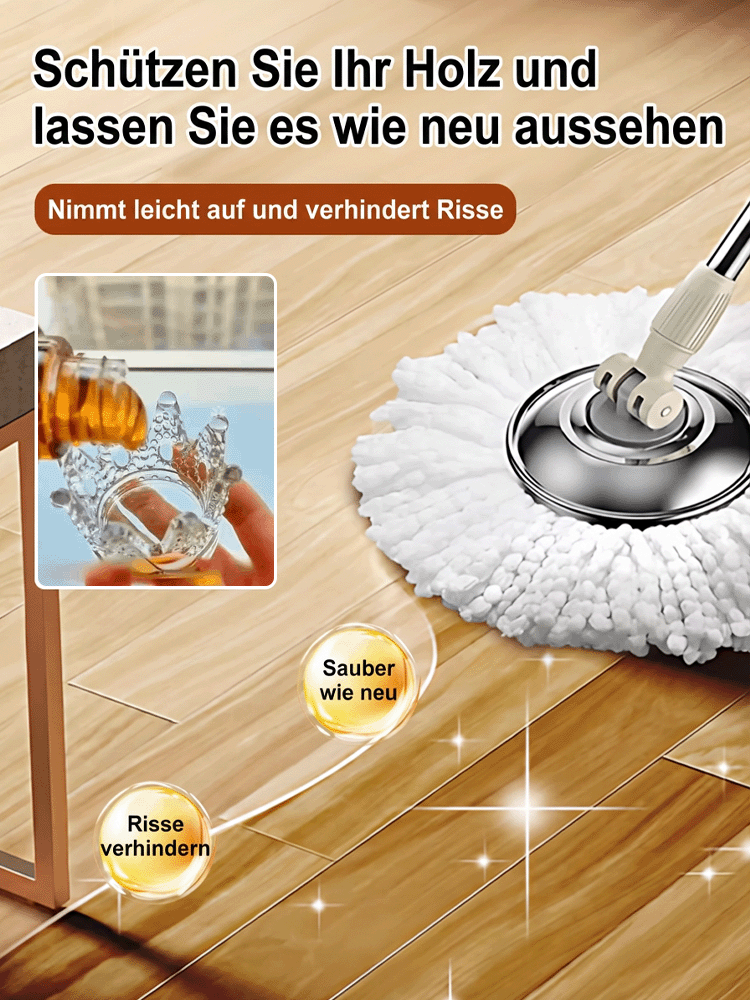 【Blauer Engel Zertifizierung】Premium Bienenwachs Holzpflege-Öl | 3-in-1 Reinigung Politur Schutz | Repariert Kratzer in 3 Sekunden | Rutschfest und wasserabweisend ✨